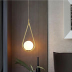 Nemsk | Lumenra Gold Teardrop LED Dining Pendant Light With Warm White Glow