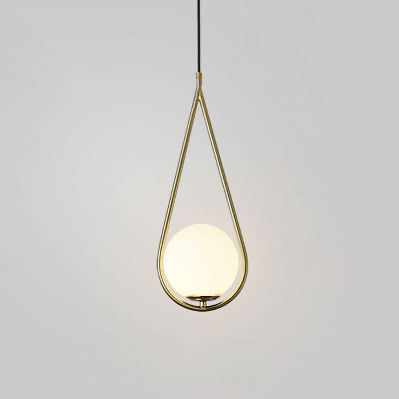 Nemsk | Lumenra Gold Teardrop LED Dining Pendant Light With Warm White Glow