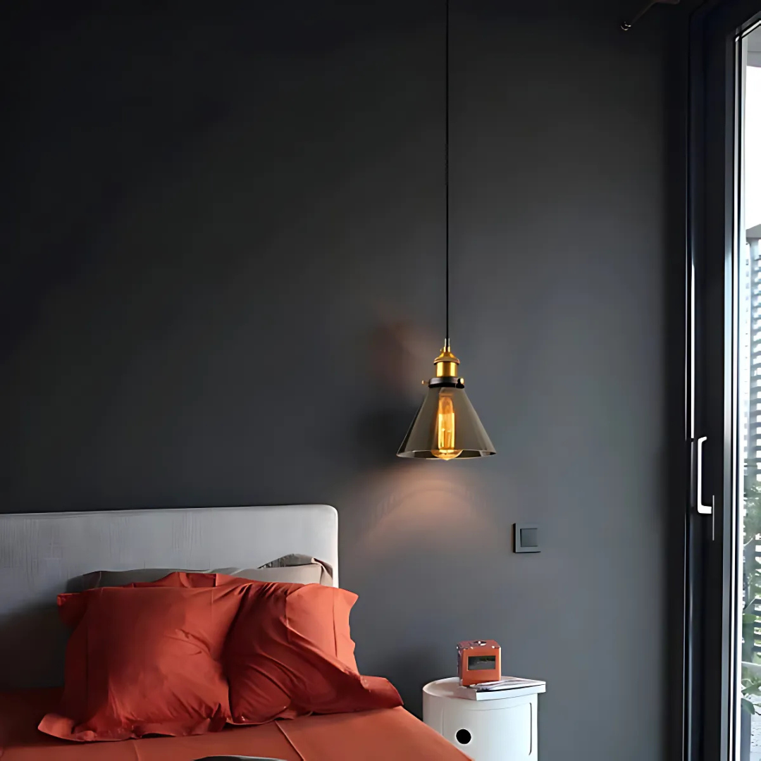 Nemsk | Nexlo Vintage Glass Pendant Light for Dining Rooms and Living Spaces