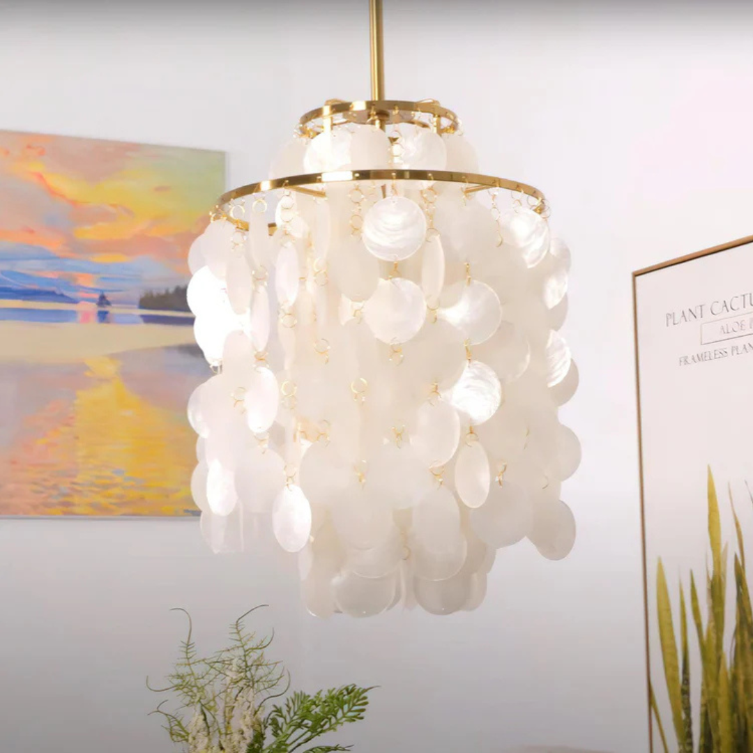 Nemsk | Marisol Seashell Pendant Light For Dining Rooms With Vintage Glow