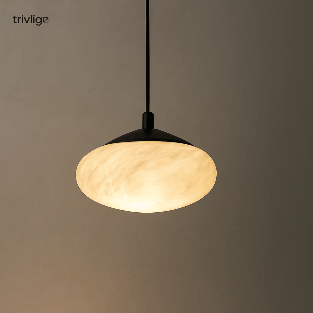 Nemsk | LumaNova Mini Mushroom Pendant Lamp With Alabaster Look