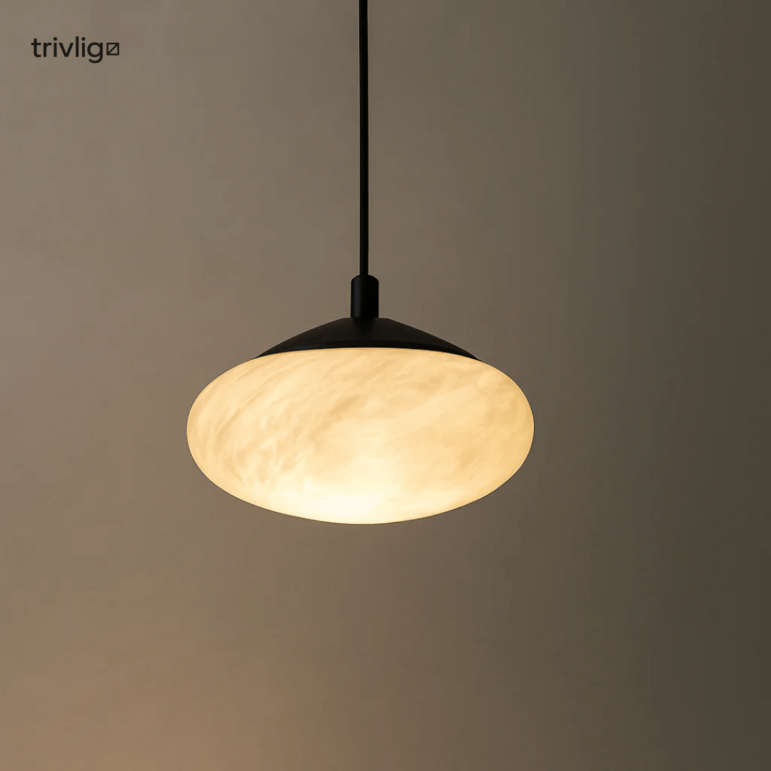 Nemsk | LumaNova Mini Mushroom Pendant Lamp With Alabaster Look