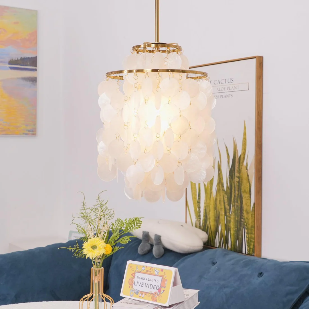 Nemsk | Marisol Seashell Pendant Light For Dining Rooms With Vintage Glow
