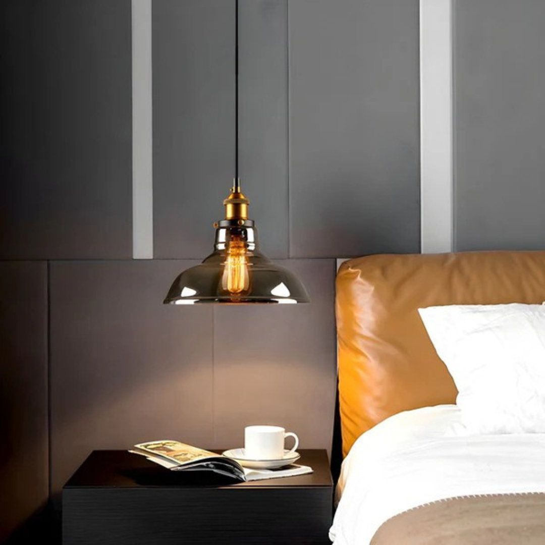 Nemsk | Nexlo Vintage Glass Pendant Light for Dining Rooms and Living Spaces