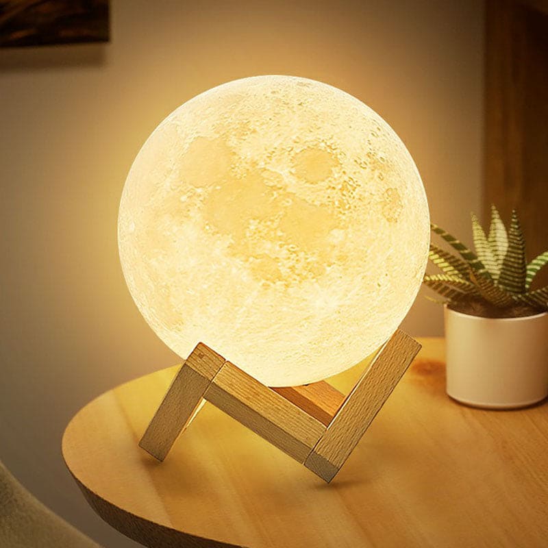 Nemsk | LunaNova Crescent Moon LED Table Lamp For Warm Bedside Glow