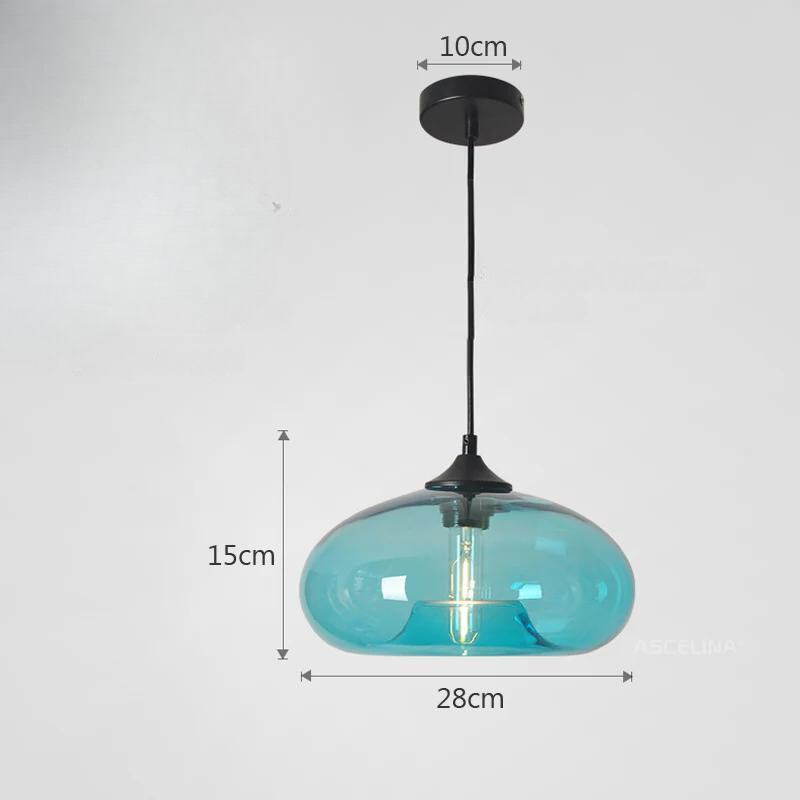 Nemsk | NovaLume Glass Pendant Light In Retro Colorful Living Room Style