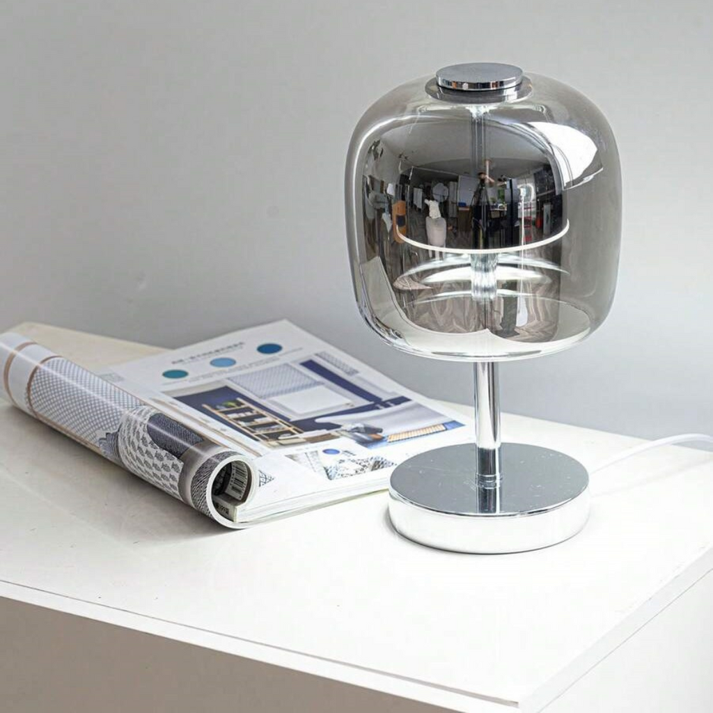 Nemsk | NovaGlow Lumina Table Lamp With Dimmable LED Glass Shade