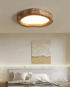 Nemsk | Solara Oak Ceiling Light With Warm Minimal Glow And Wooden Housing