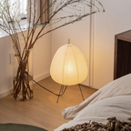 Nemsk | NaraLux Floor Lamp With Rice Paper Shade And Bamboo Frame