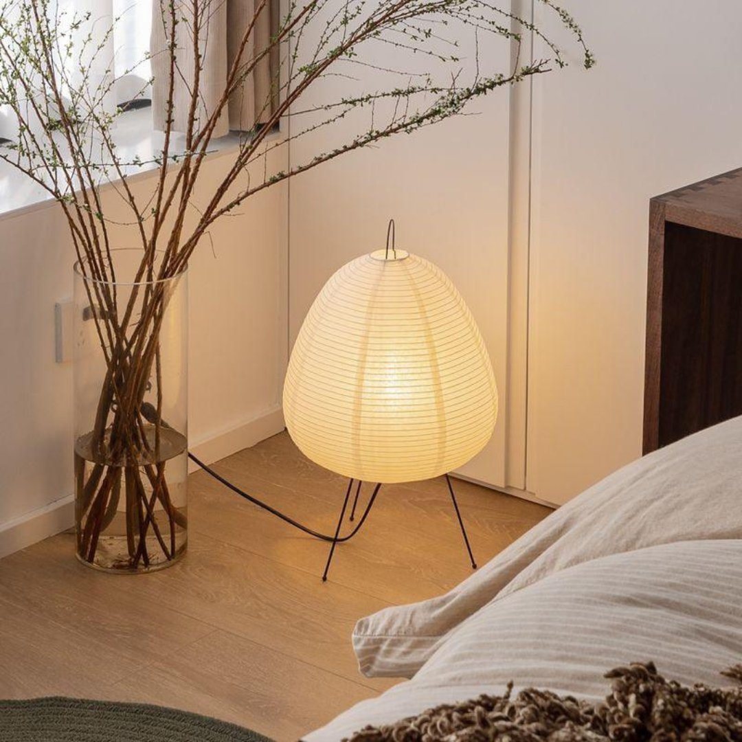Nemsk | NaraLux Floor Lamp With Rice Paper Shade And Bamboo Frame