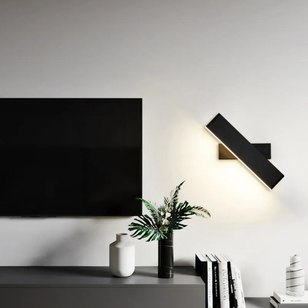 Nemsk | LumaNova Adjustable LED Wall Lamp with Rotating Head for Indoor Living Spaces