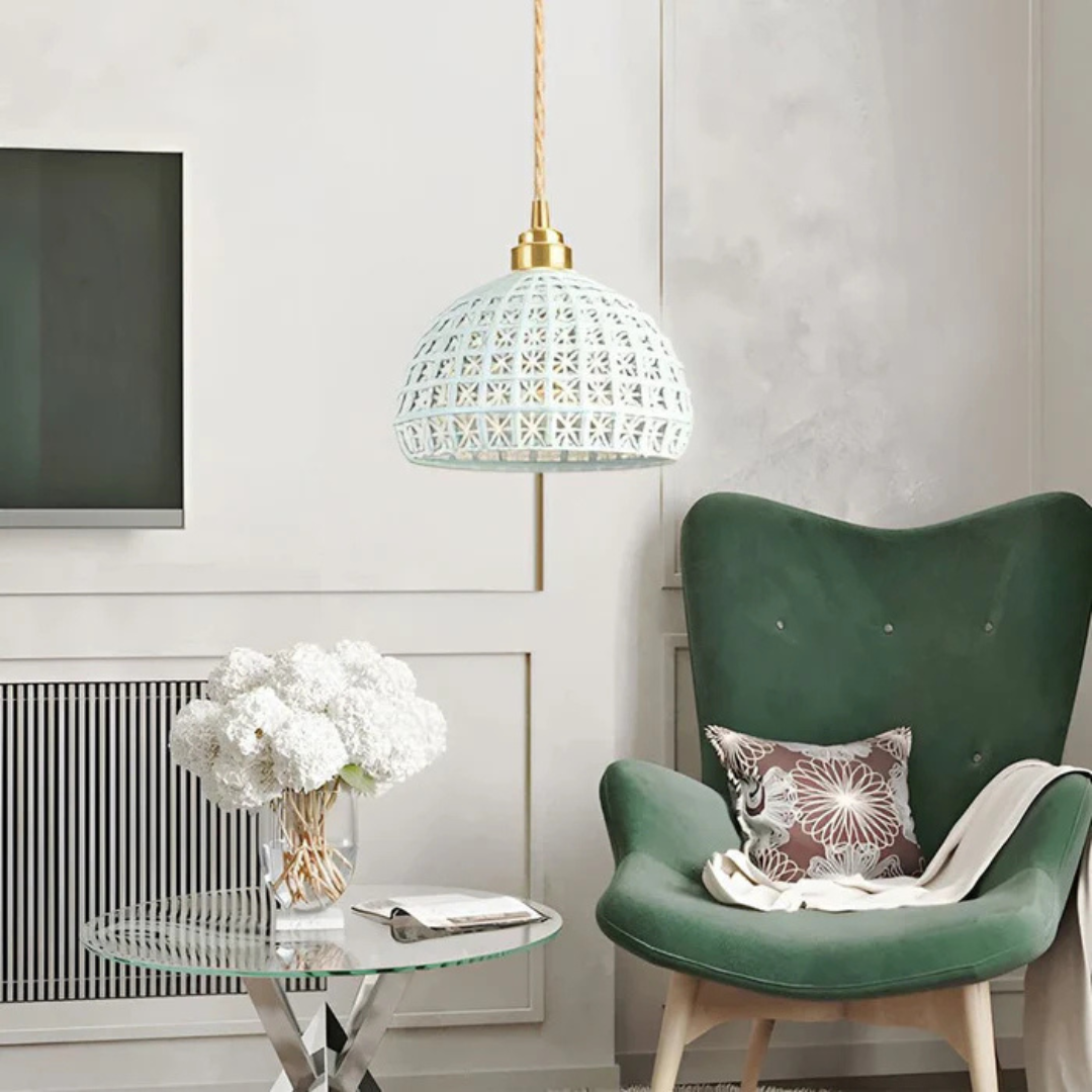 Nemsk | Luma Keramisk Pendellampe for Spise- og Stuer