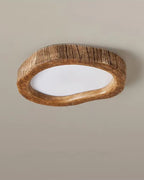 Nemsk | Solara Oak Ceiling Light With Warm Minimal Glow And Wooden Housing