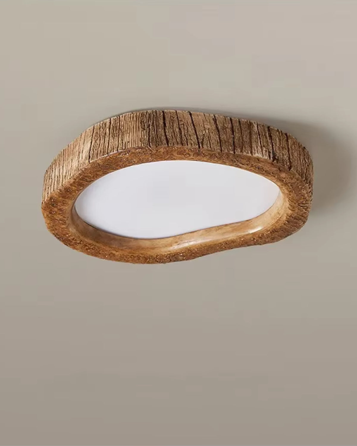 Nemsk | Solara Oak Ceiling Light With Warm Minimal Glow And Wooden Housing