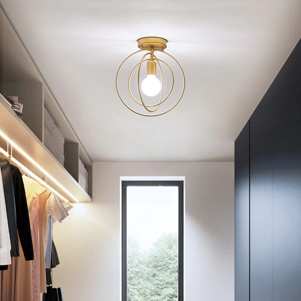Nemsk | Aurelle | Moderne Gullring Taklampe For Gangar