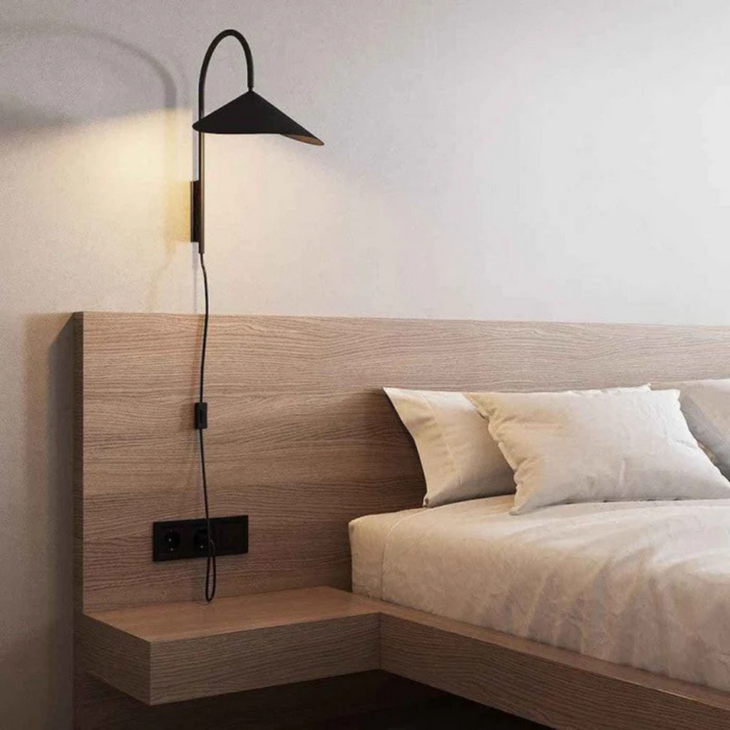 Nemsk | Lumisora Tilting Shade Wall Lamp For Bedroom And Living Room