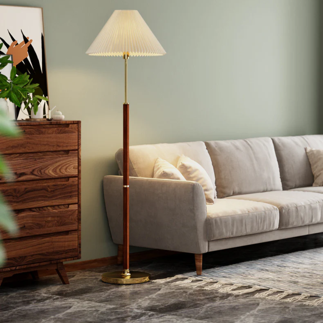 Nemsk | LumaNova Rice Paper Floor Lamp With Soft Ambient Glow