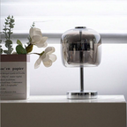 Nemsk | NovaGlow Lumina Table Lamp With Dimmable LED Glass Shade