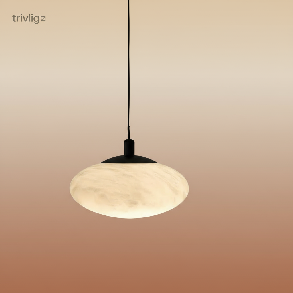 Nemsk | LumaNova Mini Mushroom Pendant Lamp With Alabaster Look