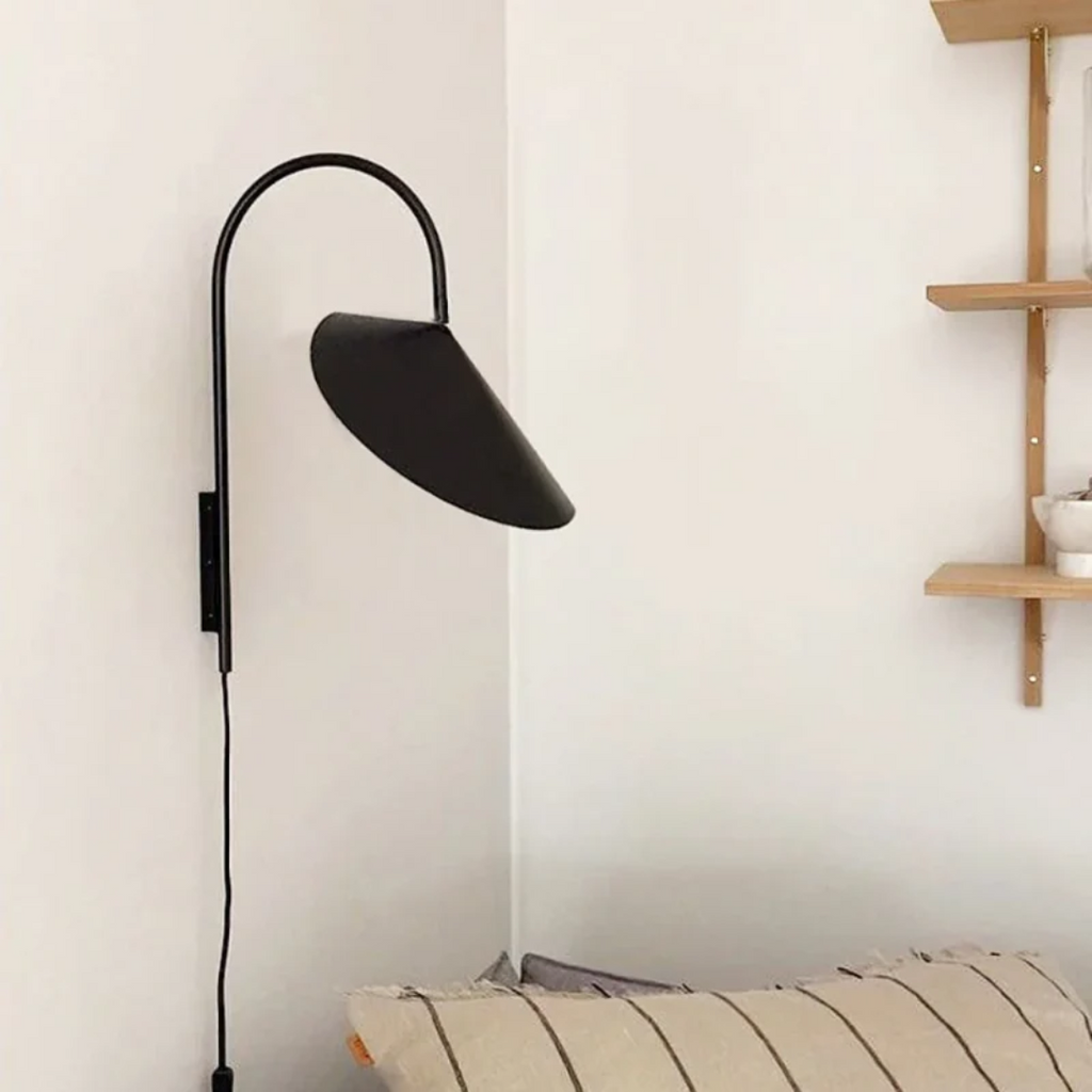 Nemsk | Lumisora Tilting Shade Wall Lamp For Bedroom And Living Room
