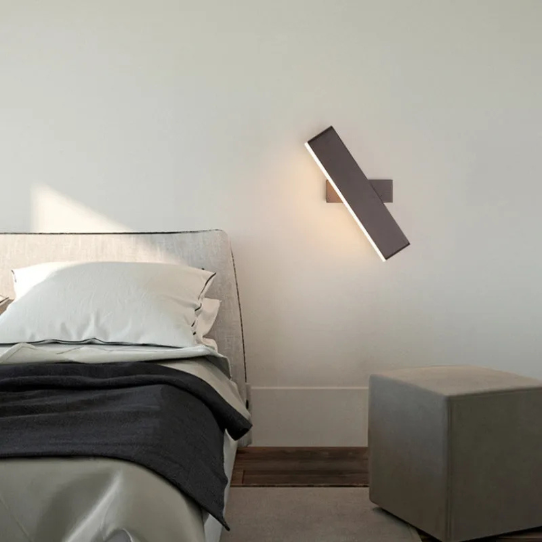 Nemsk | LumaNova Adjustable LED Wall Lamp with Rotating Head for Indoor Living Spaces