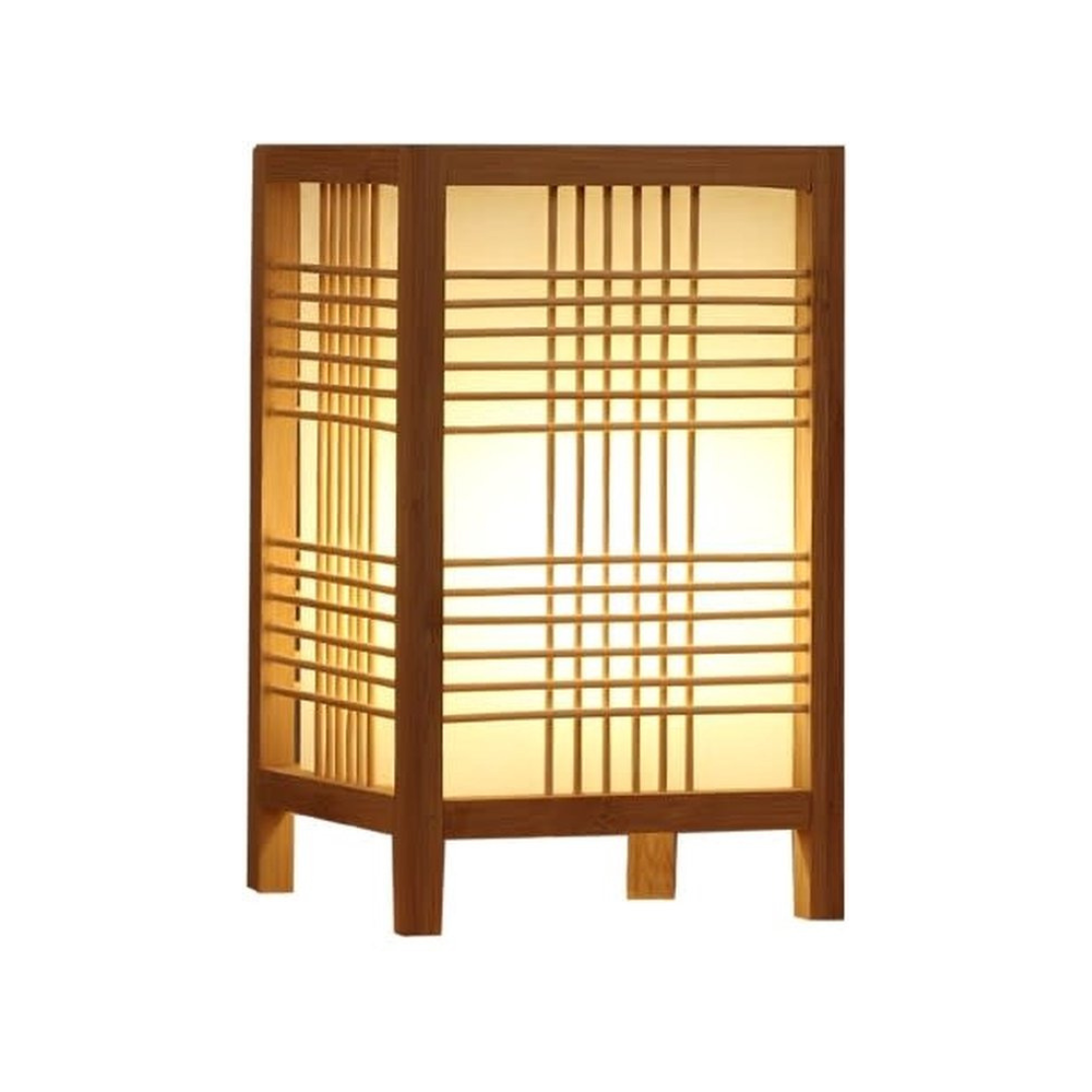 Nemsk | NovaLume Japanese-Style LED Bamboo Table Lamp for Bedroom