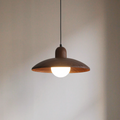 Nemsk | NovaLoom Walnut Wood Pendant Light In WabiSabi Style For Living Rooms
