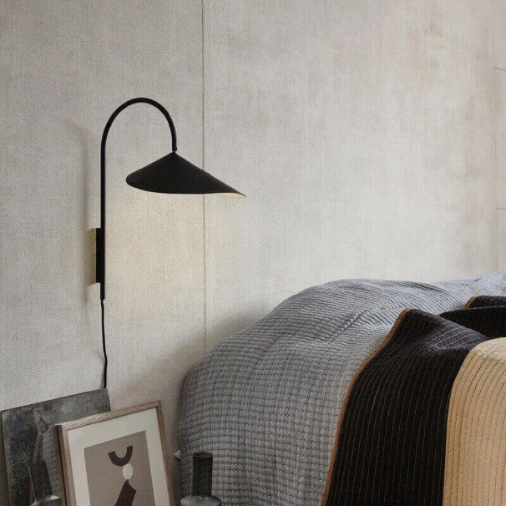 Nemsk | Lumisora Tilting Shade Wall Lamp For Bedroom And Living Room