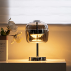 Nemsk | NovaGlow Lumina Table Lamp With Dimmable LED Glass Shade