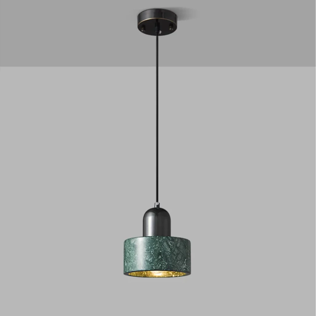 Nemsk | Lymera Marble Pendant Light With Brass Accents For Dining Rooms
