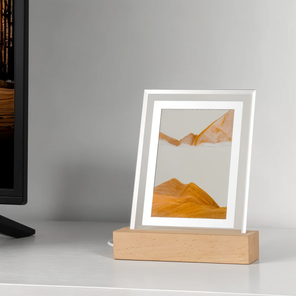 Nemsk | AureloFlow Moving Quicksand LED Table Lamp For Calming Ambience