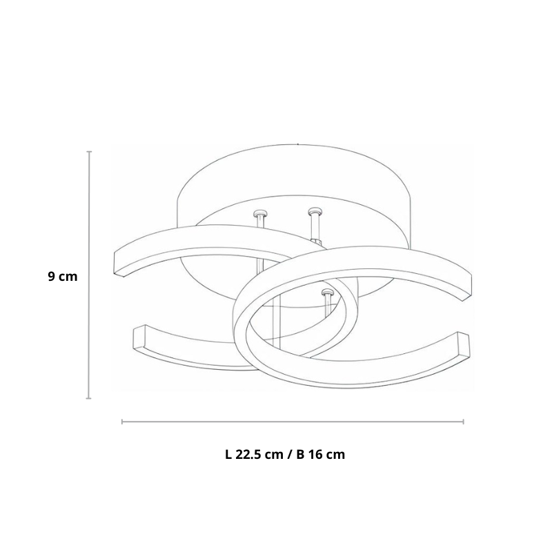 LumaNova Modern LED Ceiling Light for Minimalist Interiors