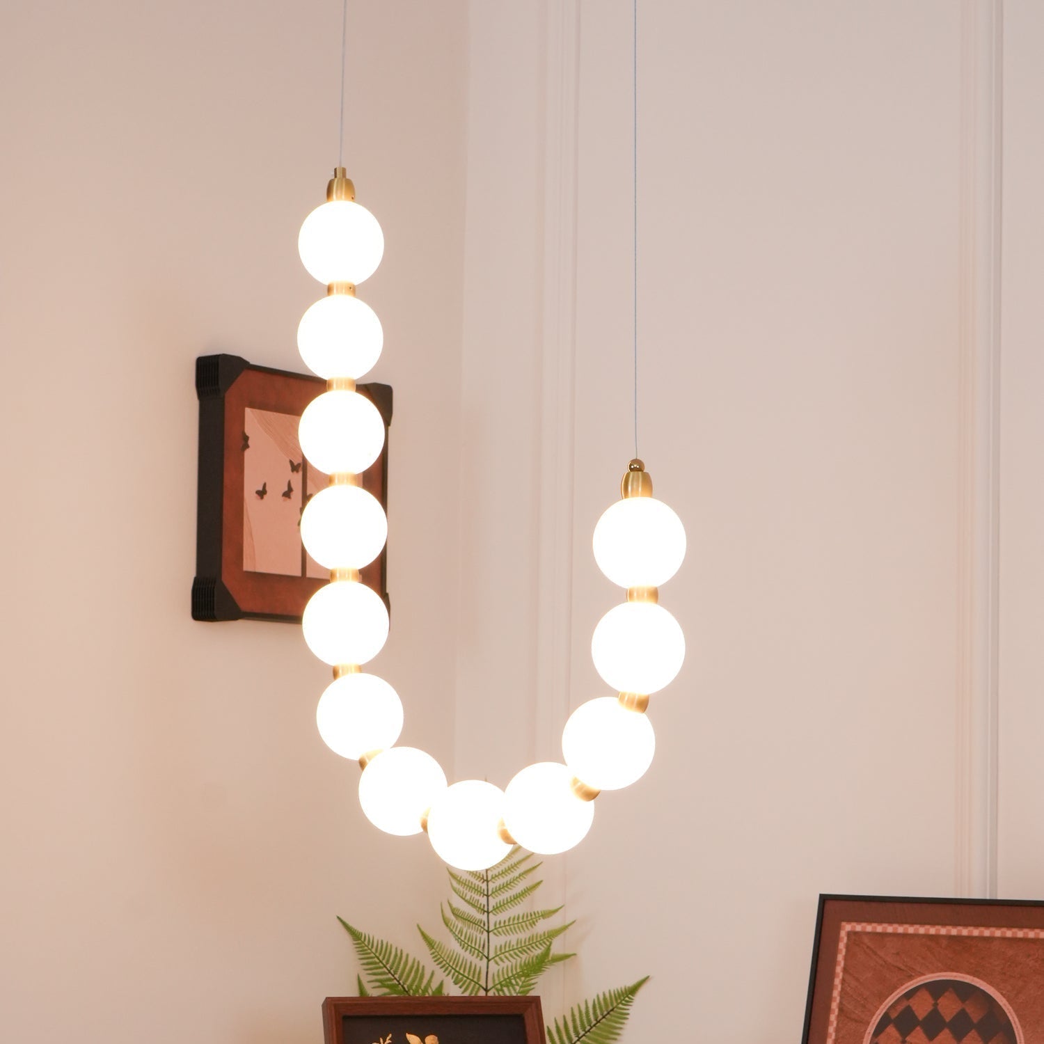 Nemsk | Lirena Messing Akryl Kandelaber Med Perle Inspirerte Paneler