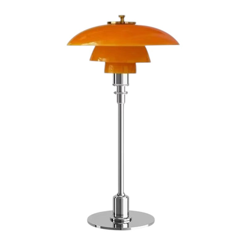 Lyra Nordic Glass Table Lamp With Retro Mouth Blown Shade