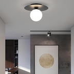 SolaraOrb Gold LED Globe Ceiling Light With Spherical Design