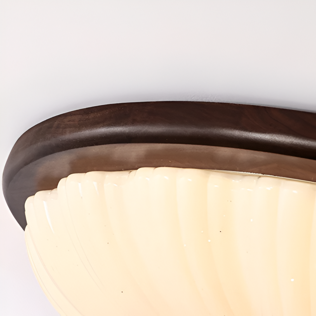 Nemsk | Alderon Vintage Wood LED Ceiling Light With Classic American Style