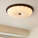 Nemsk | Alderon Vintage Wood LED Ceiling Light With Classic American Style