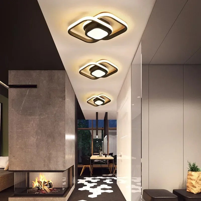 Orion Dual Ring LED Ceiling Light Modern Minimalist Lamp