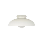 Solara Glass LED Ceiling Light with Gold Base and Soft Glow