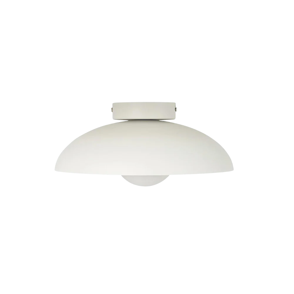 Solara Glass LED Ceiling Light with Gold Base and Soft Glow