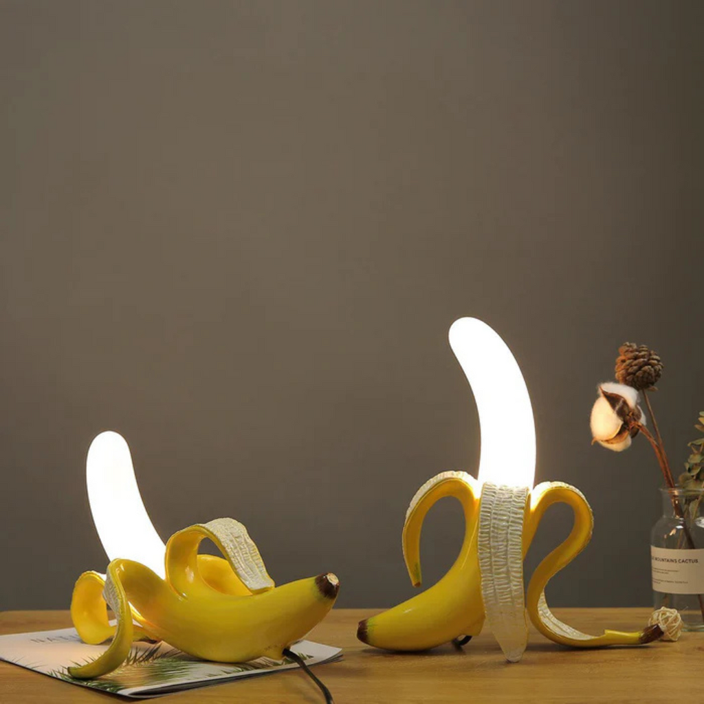 Luminia Banana LED Table Lamp With Golden Radiance