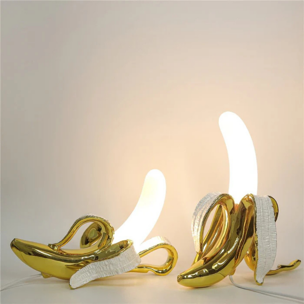 Luminia Banana LED Table Lamp With Golden Radiance
