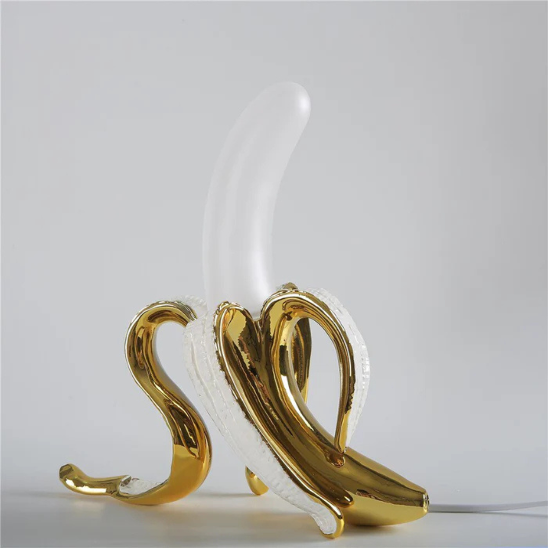 Luminia Banana LED Table Lamp With Golden Radiance