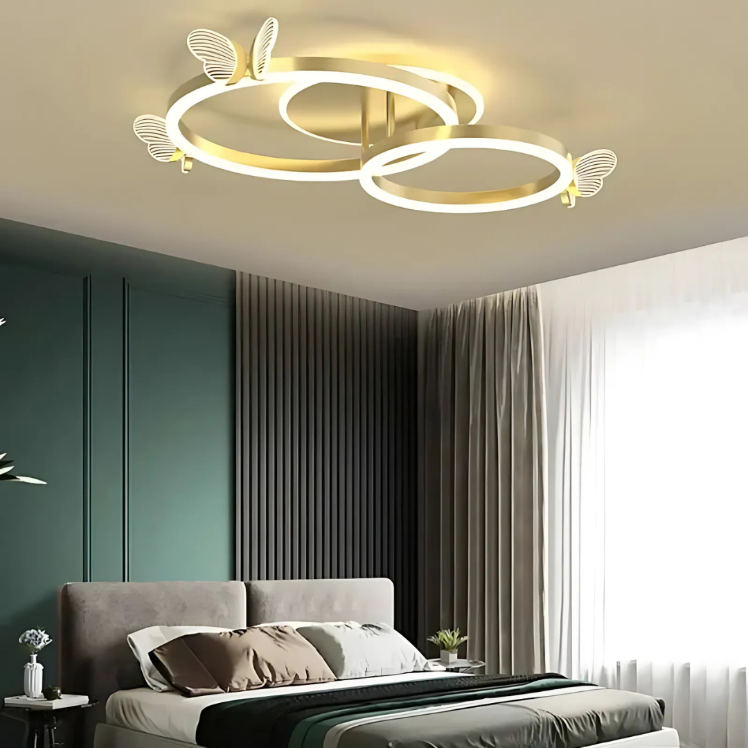 AuroraFlutter Butterfly LED Ceiling Light for Living Rooms