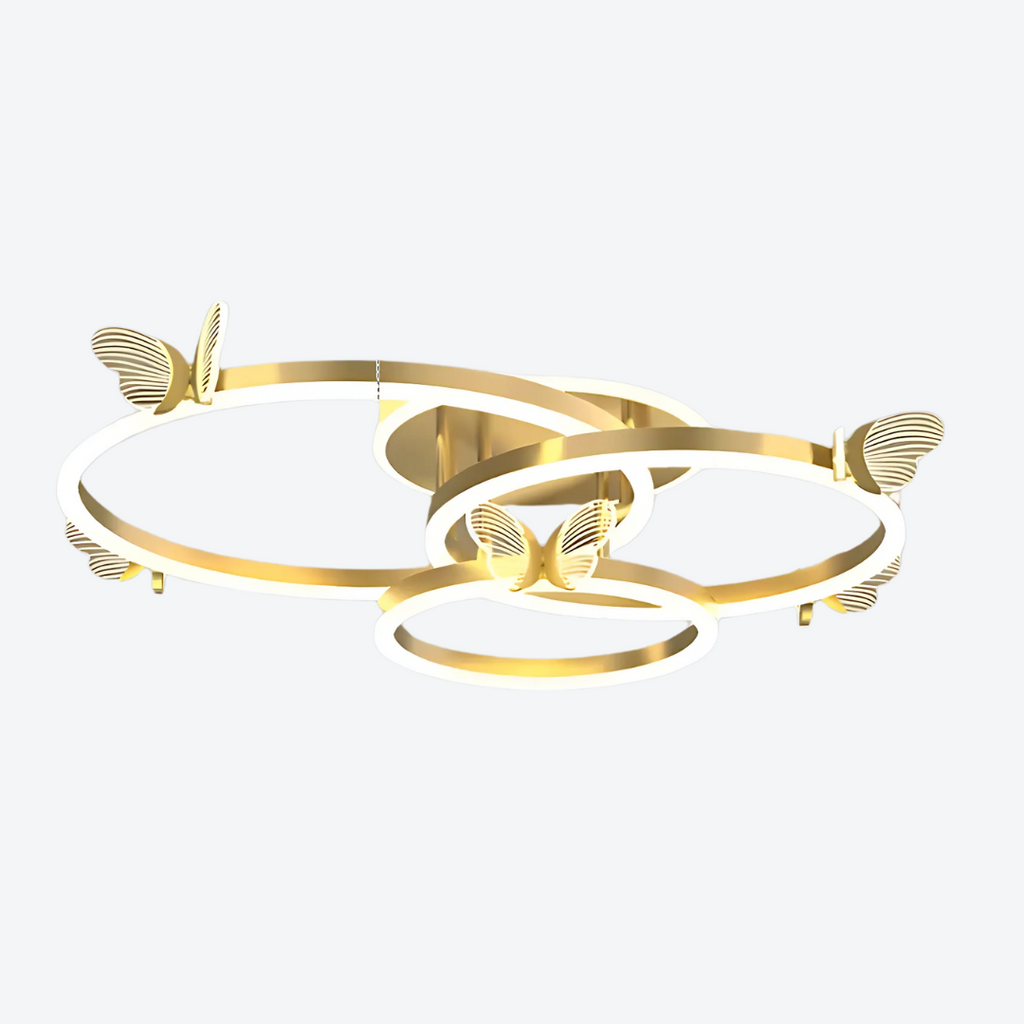 AuroraFlutter Butterfly LED Ceiling Light for Living Rooms