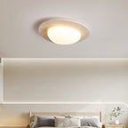Lyra Nordic Cream Travertine Warm LED Ceiling Light