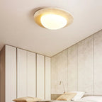 Lyra Nordic Cream Travertine Warm LED Ceiling Light