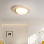 Lyra Nordic Cream Travertine Warm LED Ceiling Light