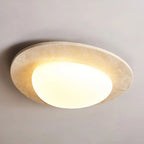 Lyra Nordic Cream Travertine Warm LED Ceiling Light