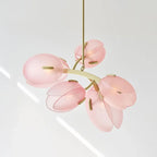 Nova Tulip Glass Ceiling Light In Soft Pink Scandinavian Design
